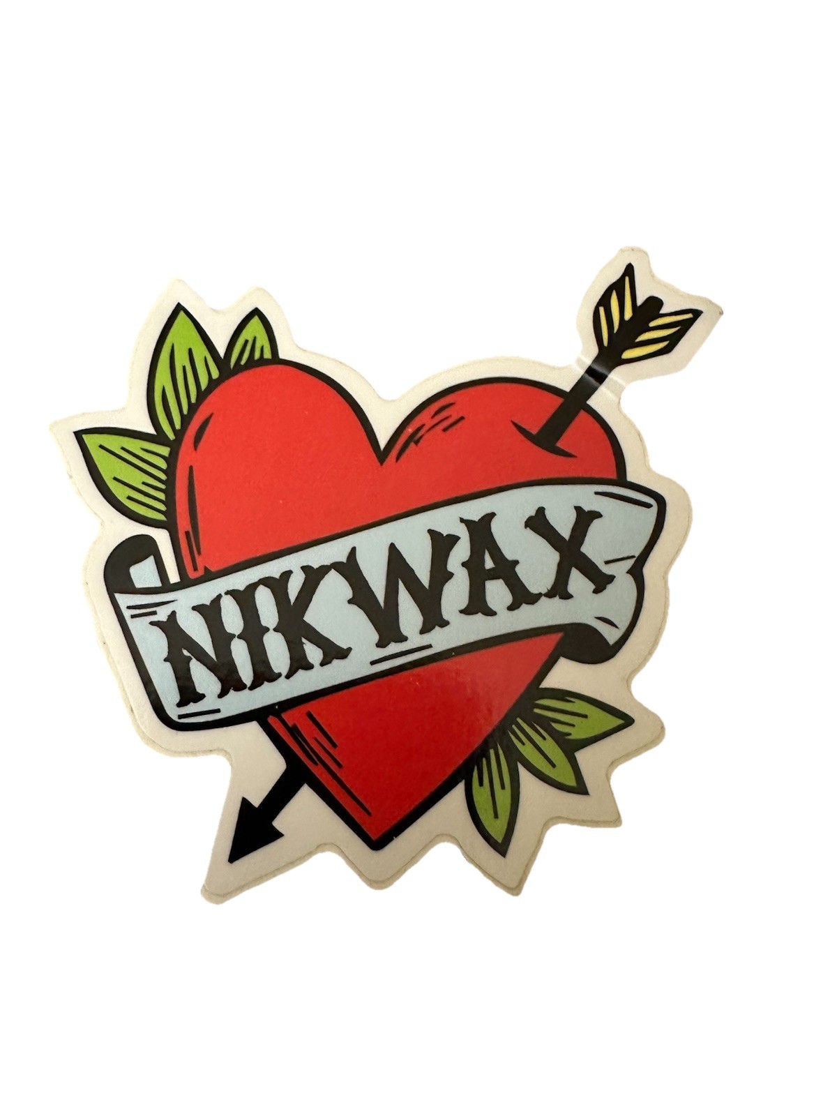 Original Nikwax Heart sticker decal 3.5" x 3.5" Outdoor Adventure Water Proofer