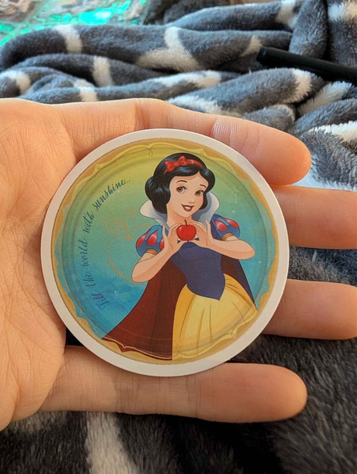 Snow white, Disney, Vintage cartoon, Sticker, movie characters