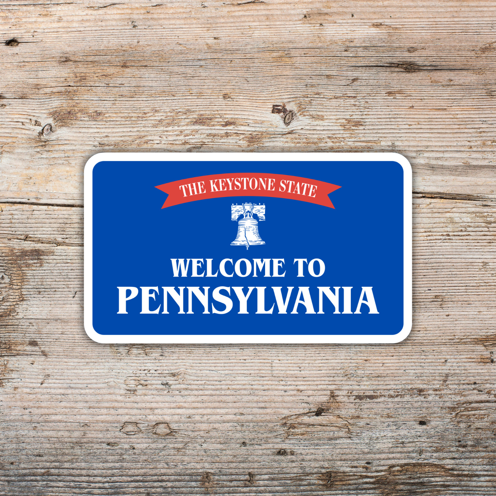 Welcome to Pennsylvania Sticker The Keystone State Vinyl Waterproof Decal