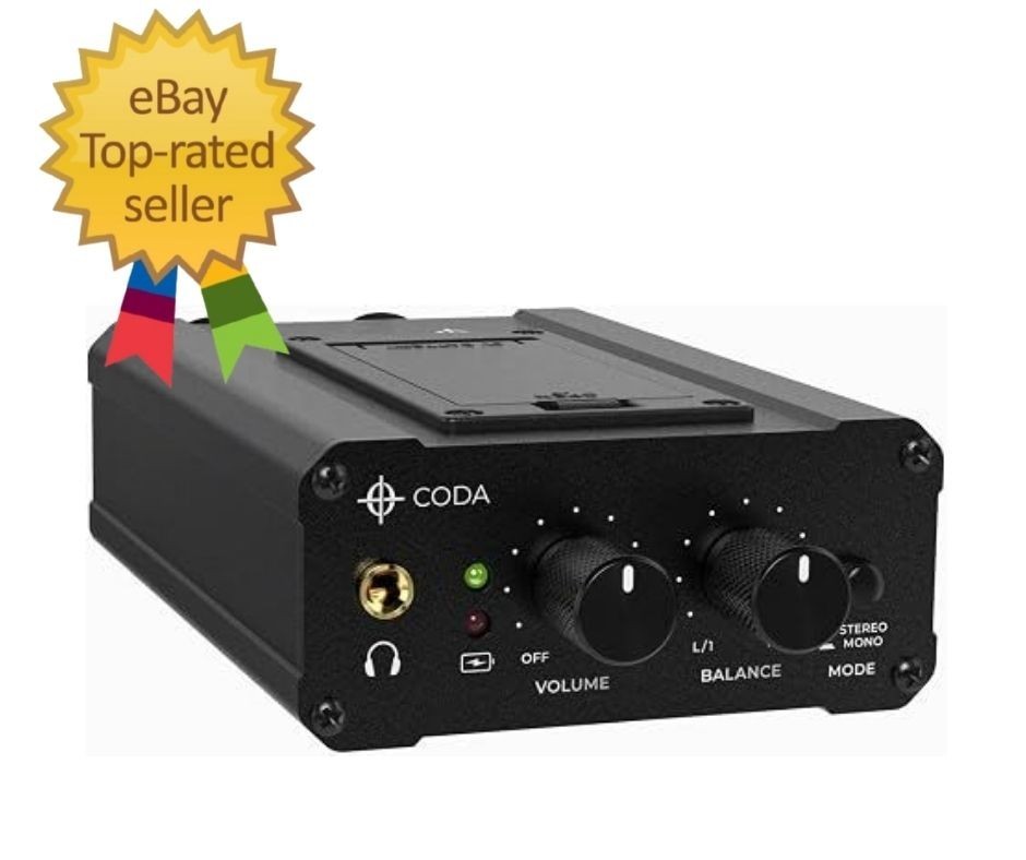 Coda Ultra-Compact Personal in Ear Monitor Amplifier – Double Channel Headpho…