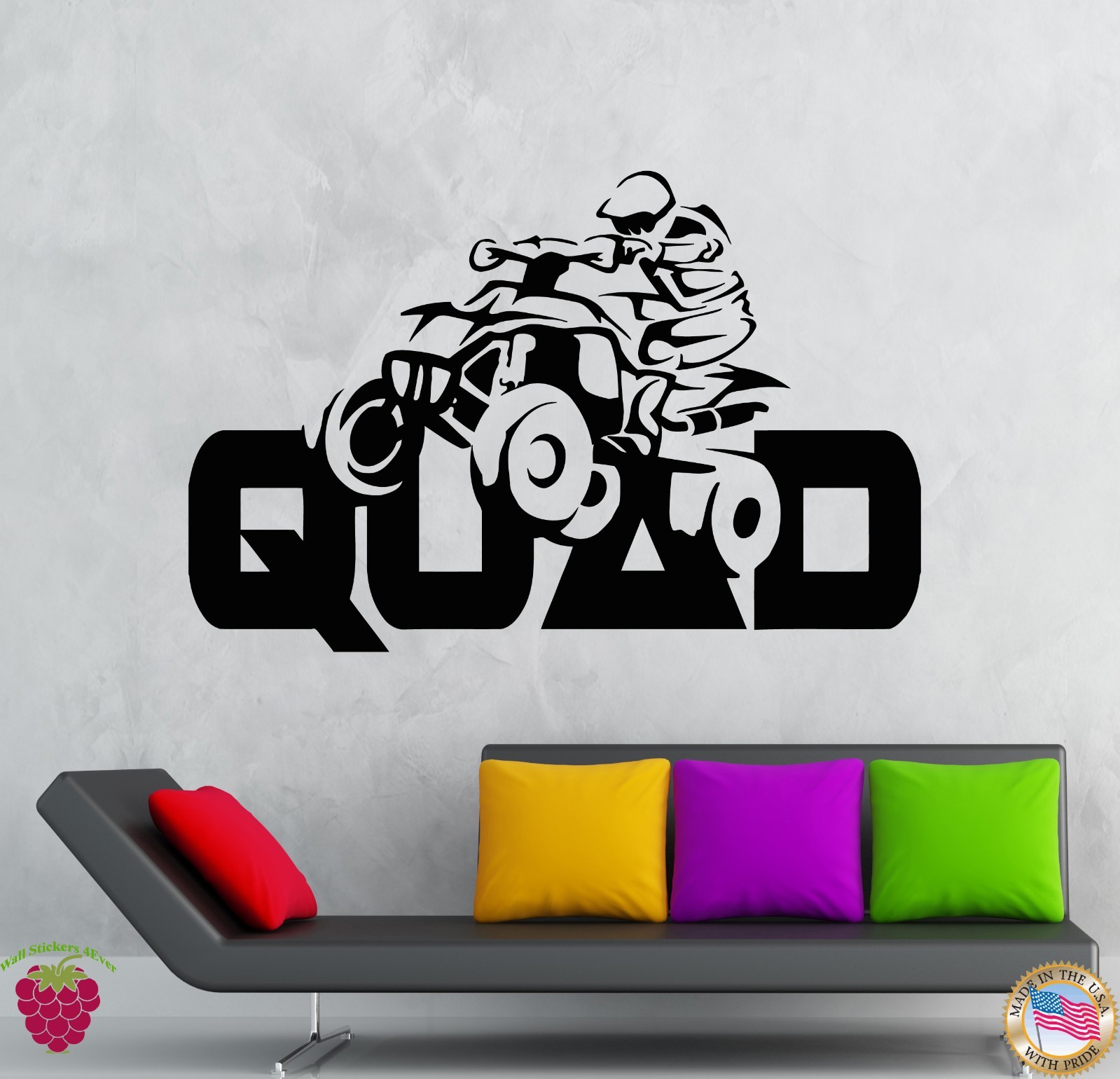 Wall Stickers Vinyl Decal Quad Speed Cars Racing Extreme Sport (z1943)