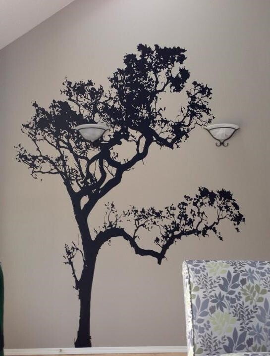 Tree Wall Decal. Tree Wall Sticker. Tree Sticker for Bedroom Bathroom Decor #409