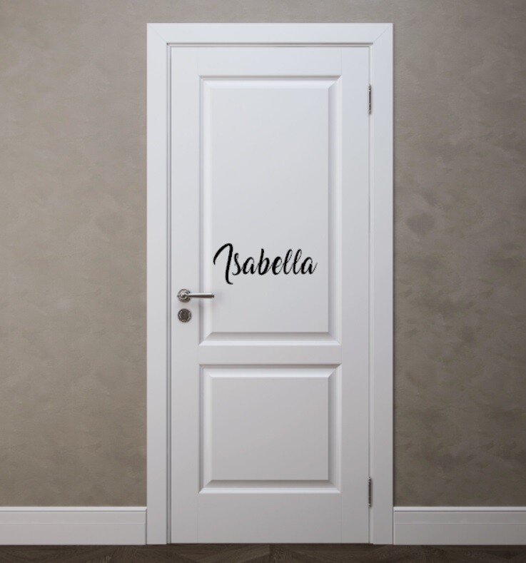 Custom Name Wall Door Sticker Personalized Removable Vinyl Decal 12cm to 26cm