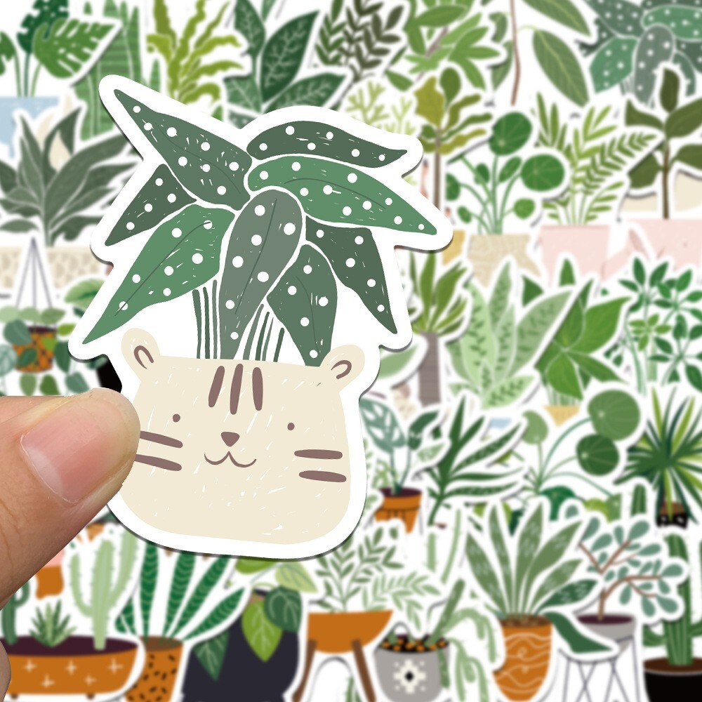 200pcs Leaf Stickers Pack, Plants leaf flower Stickers, #029047223