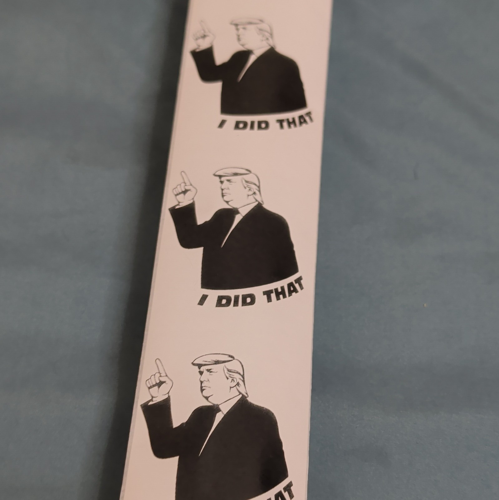 Donald Trump "I DID THAT!" Inkless Paper Stickers 25ct perfect for the gas pump