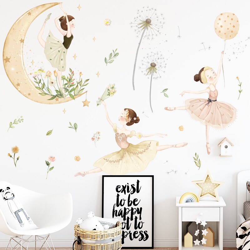 Ballerina Wall Murals For Girls Room