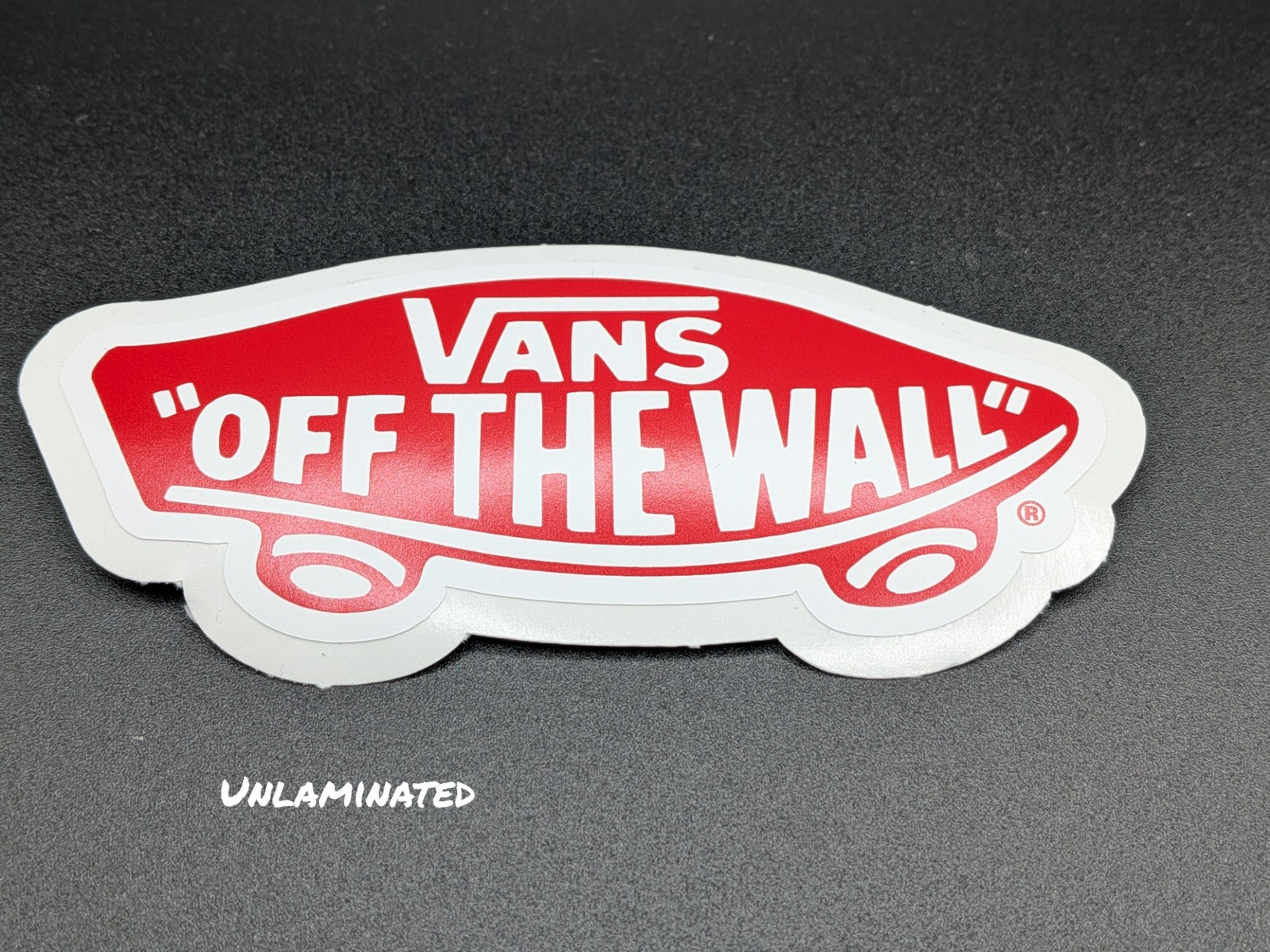 Vans Off the Wall Sticker – Vinyl Skateboard Brand Logo Sticker for Laptops