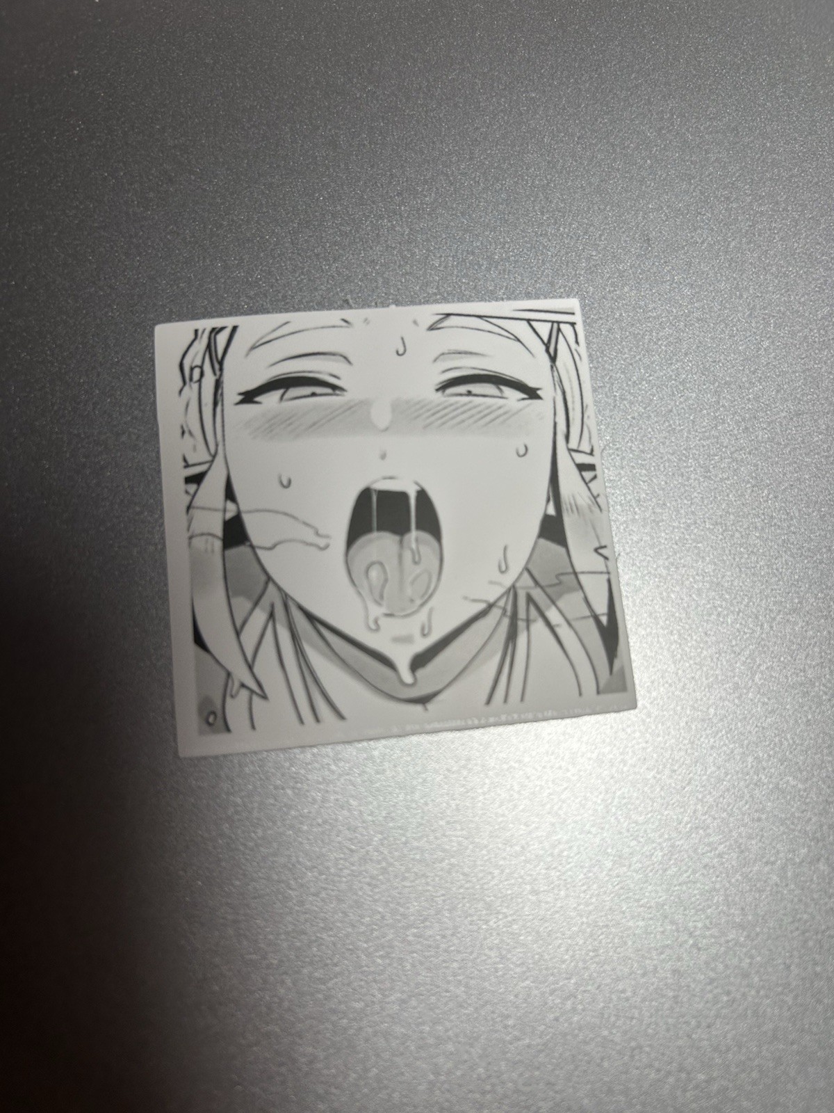 black and white waifu lewd stickers #2