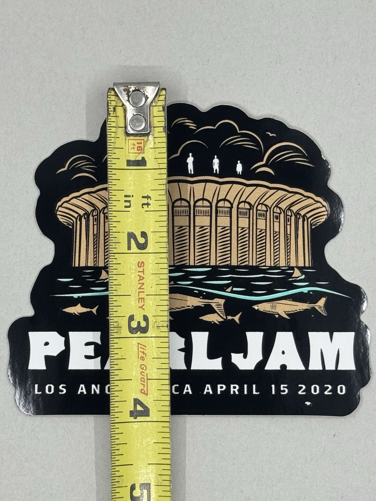 NEW PEARL JAM LOS ANGELES CALIFORNIA 2020 SHOW STICKER GIGATON CANCELED TOUR