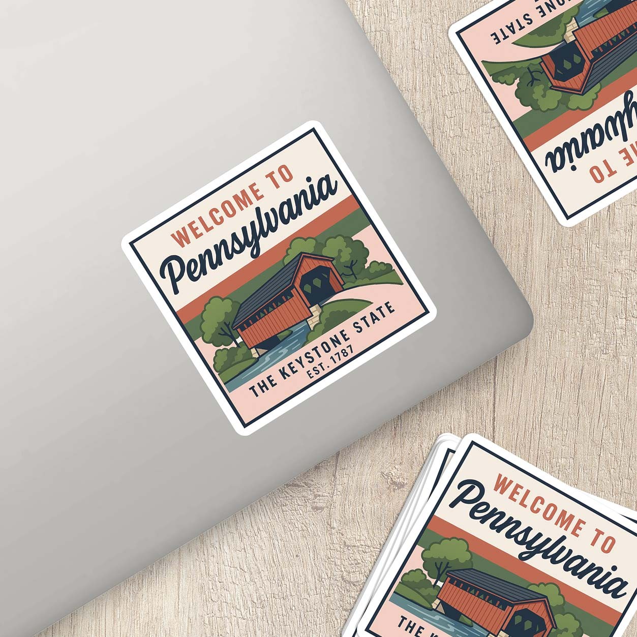Welcome to Pennsylvania Vinyl Sticker – Vintage State Travel Decal