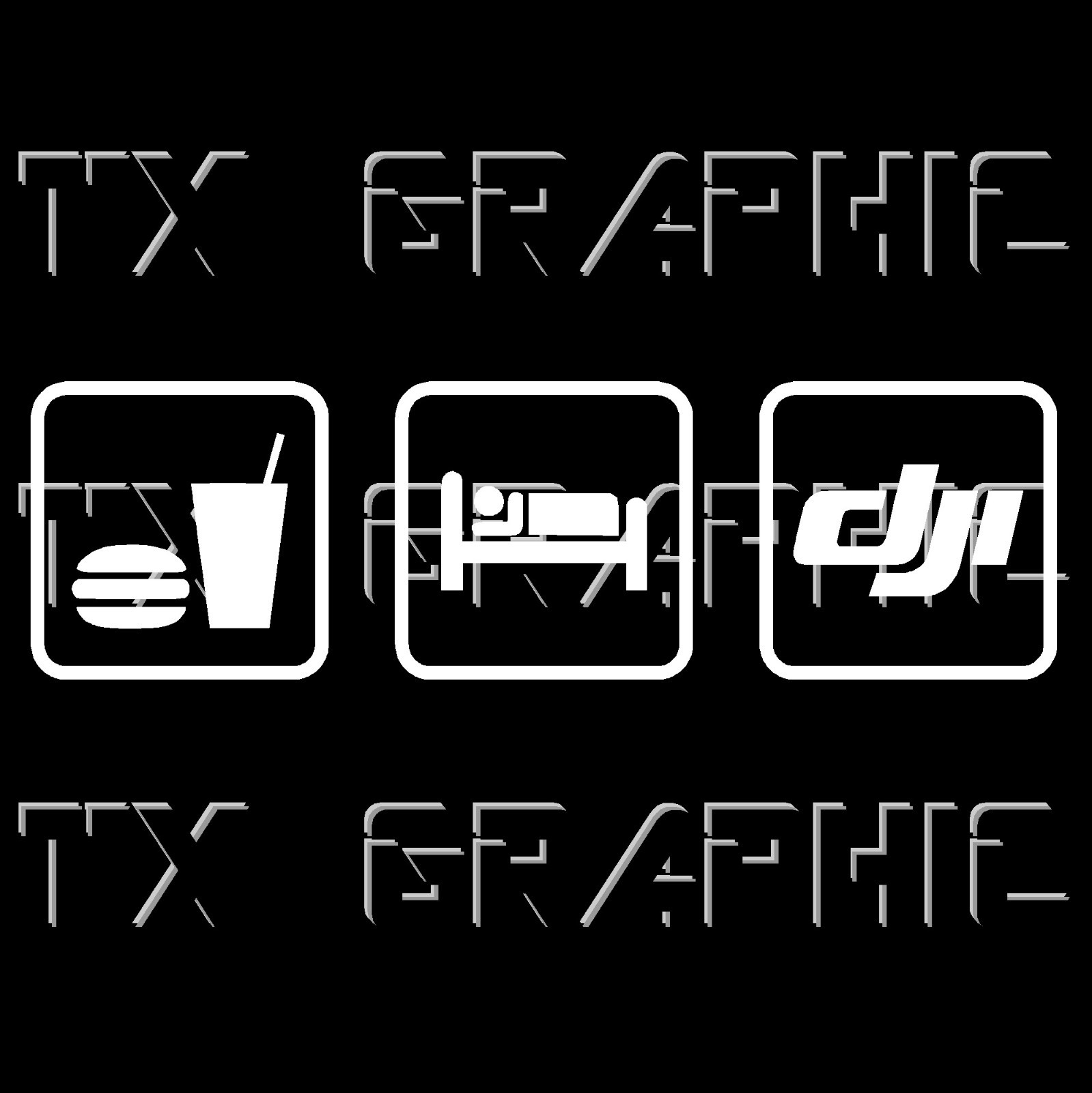 Eat Sleep DJI Decal Vinyl Cut Sticker Fly Run Drone Phantom 3 4 Mavic Pro