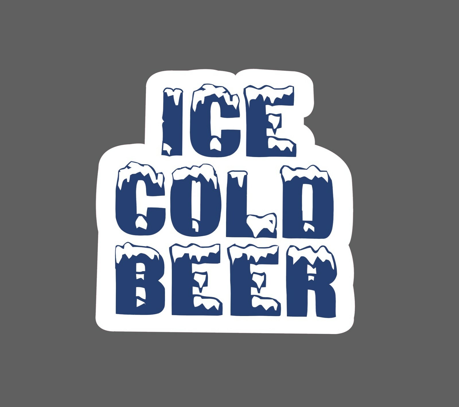 Ice Cold Beer Sticker Brew Waterproof – Buy Any 4 For $1.75 Each Storewide!