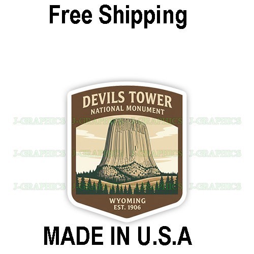 Devils Tower National Monument California Decal Sticker Souvenir Travel C