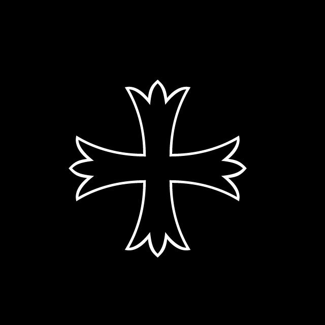 PATONCE CROSS Solid Outline Vinyl Decal Sticker – FREE USA SHIPPING
