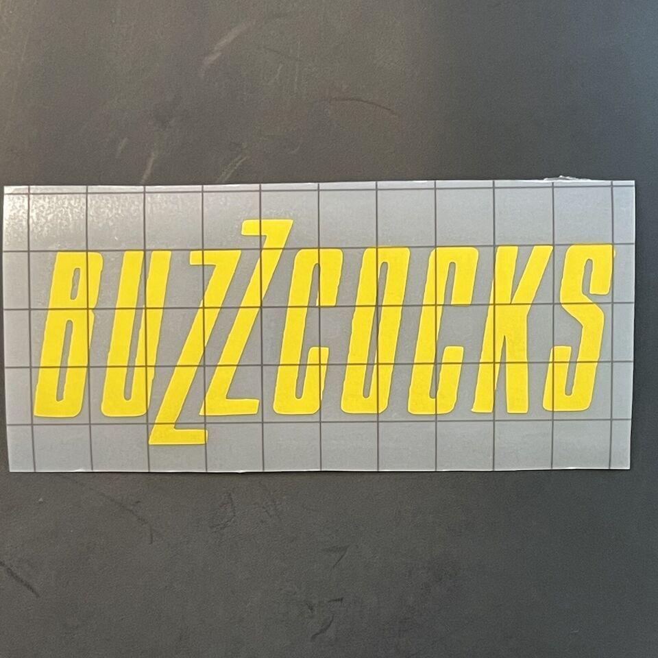 Buzzcocks Car Decal Vinyl Band Logo Glossy Bumper Sticker Punk Rock The Damned