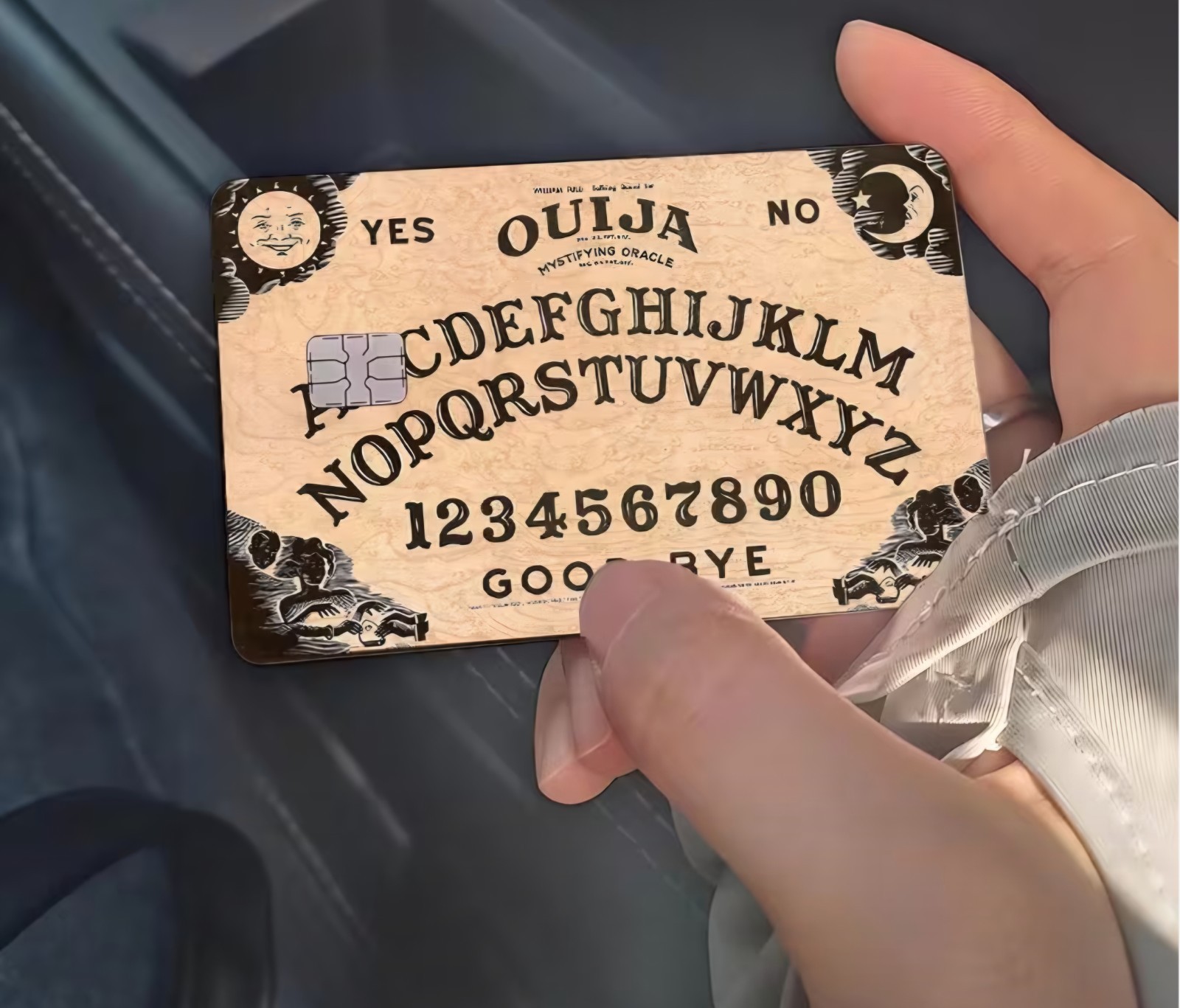 Ouiji Spirit Board Credit Card Skin Free Shipping US Seller