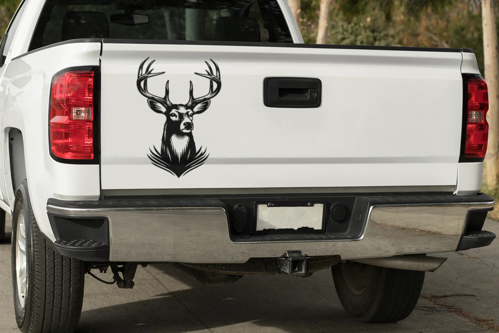deer decal for car, vinyl decal truck hunting whitetail bumper window door