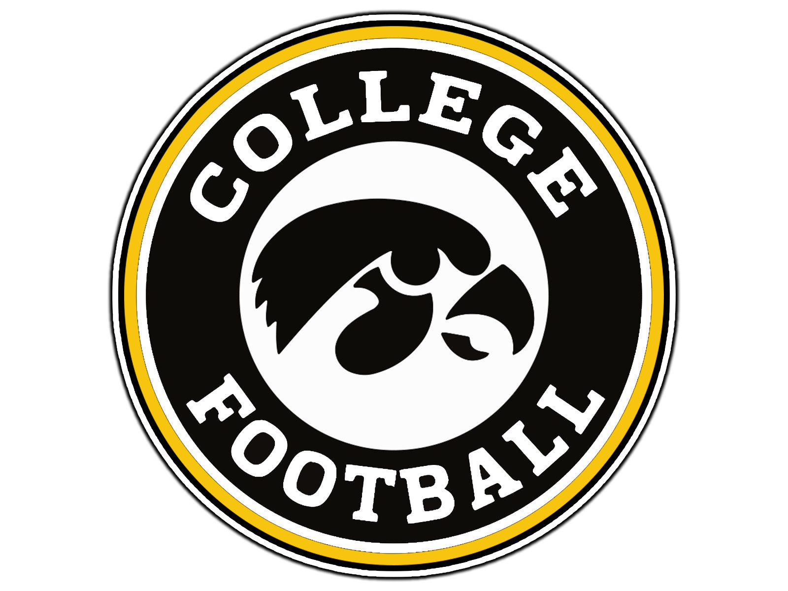 Iowa Hawkeyes College Football College Sticker Waterproof Vinyl Decal DieCut Car