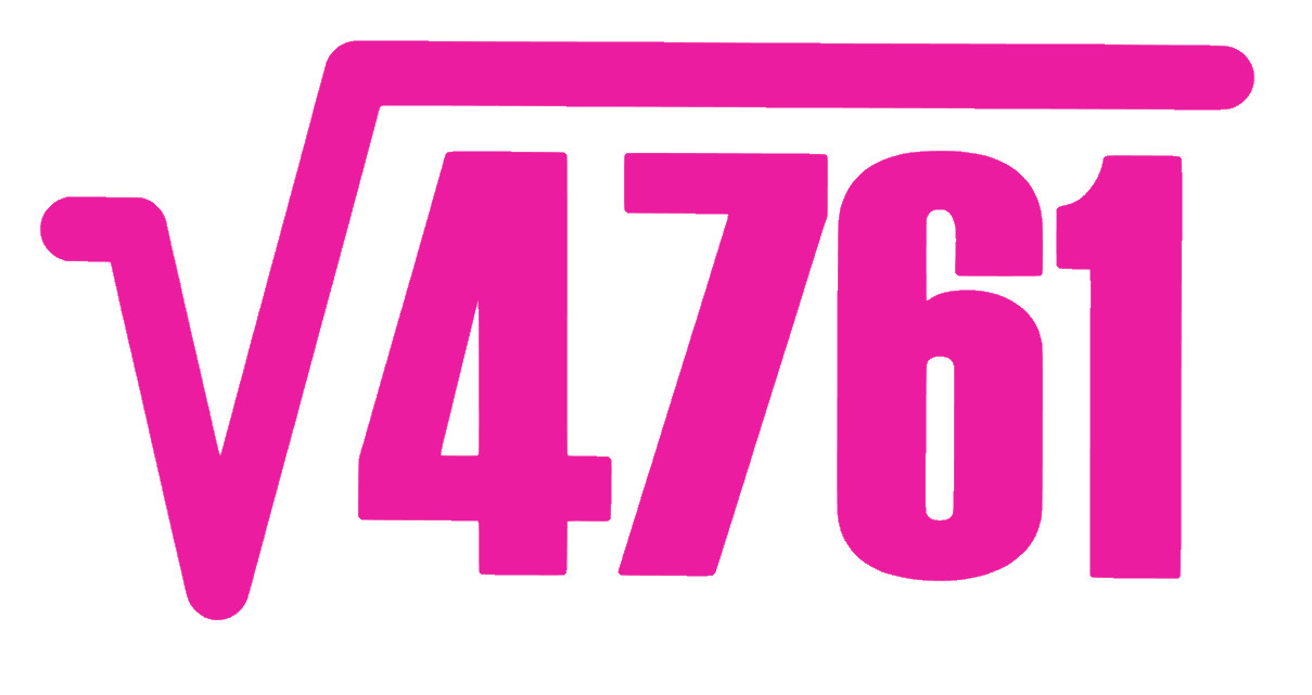 4761 SQUARE ROOT= 69, FUN MATH, (2 DECALS) Decal Sticker for Car, Window, Laptop