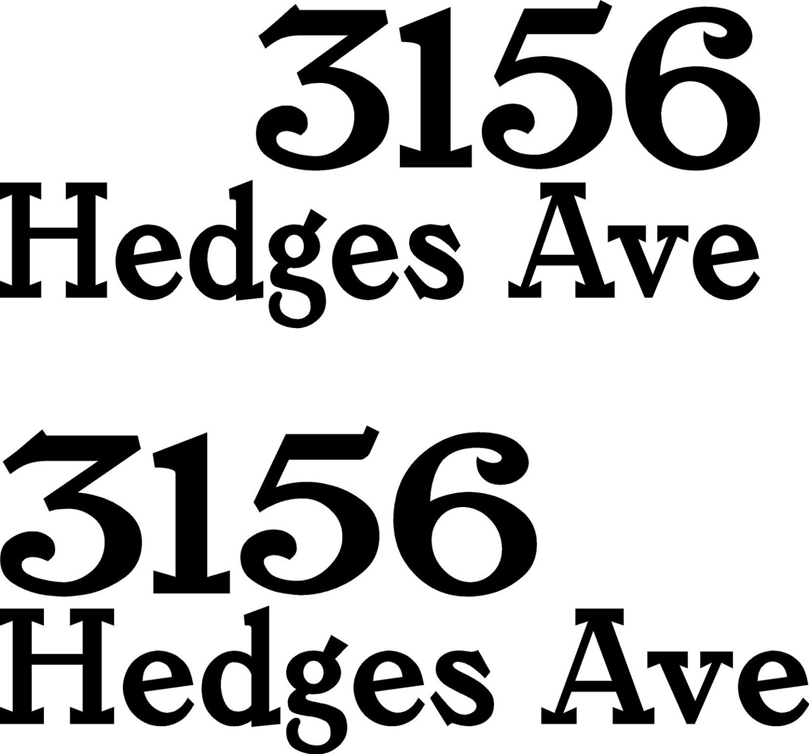 Custom REFLECTIVE Mailbox NUMBERS Decal Sticker For Both Side Address and Street