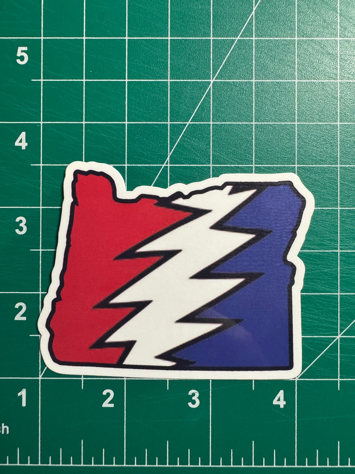 Oregon Stealie – Grateful Dead – Laminated Vinyl Sticker 3"x2.5"