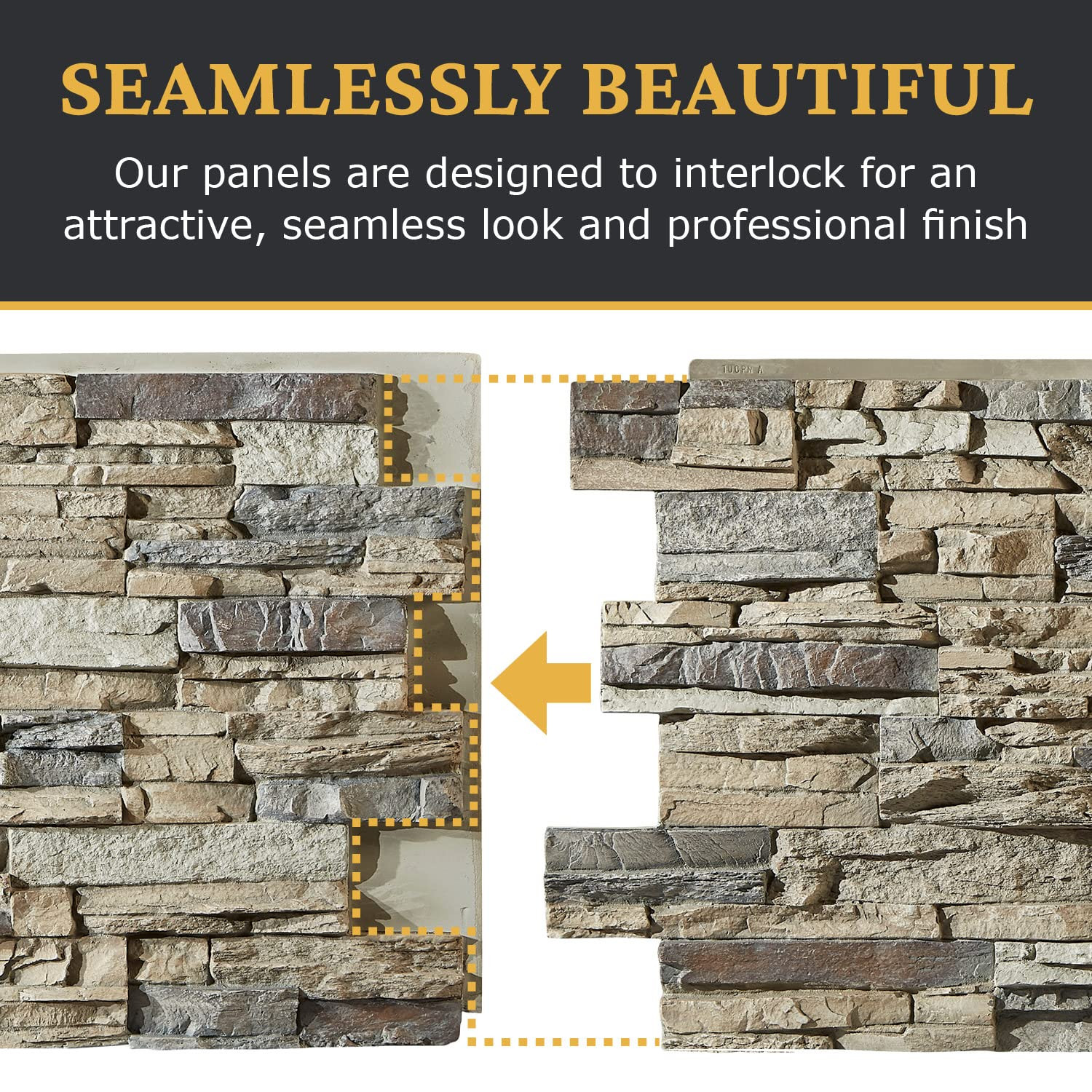 High-Density Polyurethane Faux Stone Wall Covering Panels for Interior and Exter