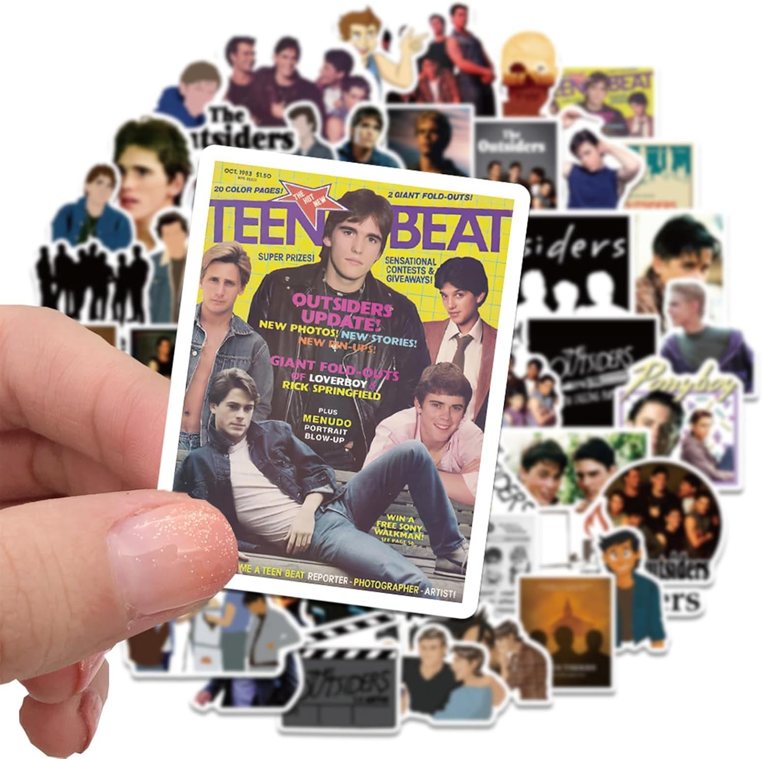 Durable 50 Pcs The Outsiders Vinyl Stickers – Perfect for Gifting & Personal Use
