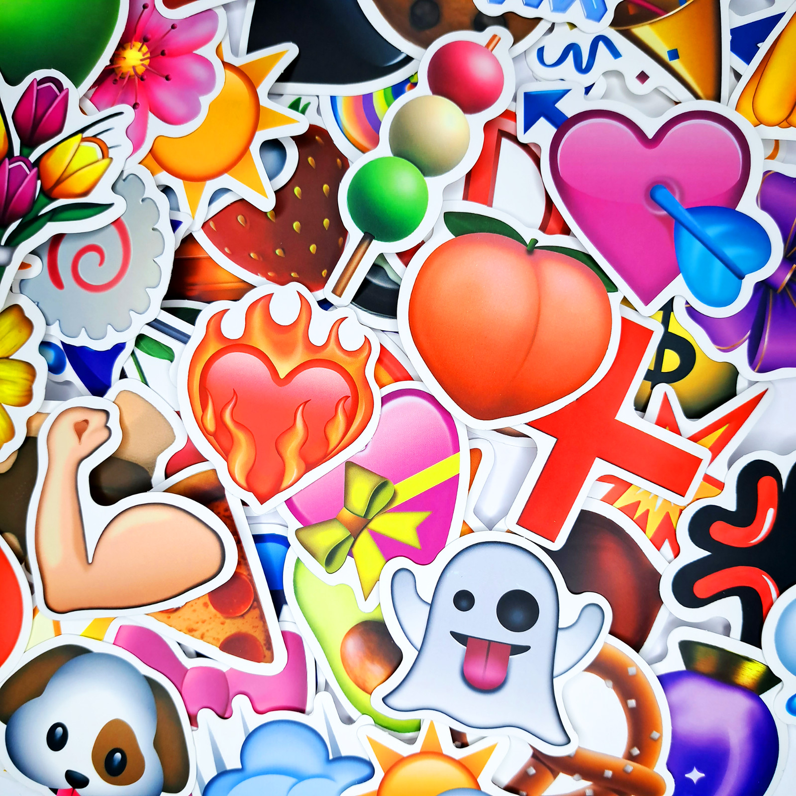 60 PCS Funny Emoji Sticker Pack Smiley Face Kids Stickers Teen Laptop Planner