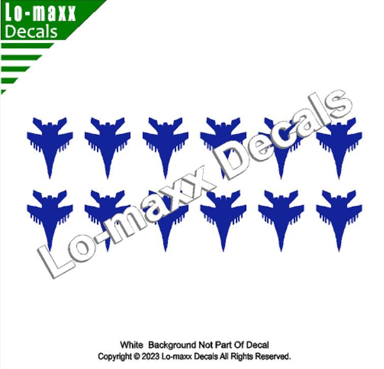 Russian Mig-35 Fighter Military Aircraft Victory Kill Markings Die Cut Decal