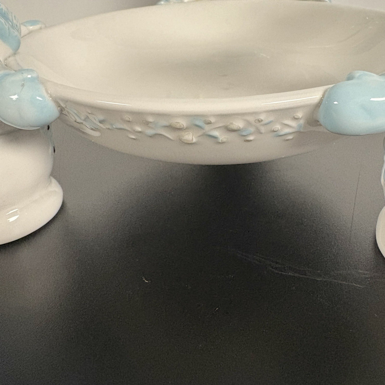 Avon Exclusive 2002 ‘SnowLady’ Christmas Holiday Pottery Candy Dish Decor