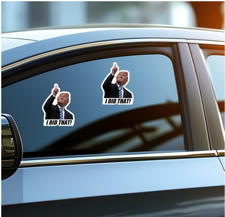 100x Trump I Did That Stickers – Waterproof Vinyl Decal Pack