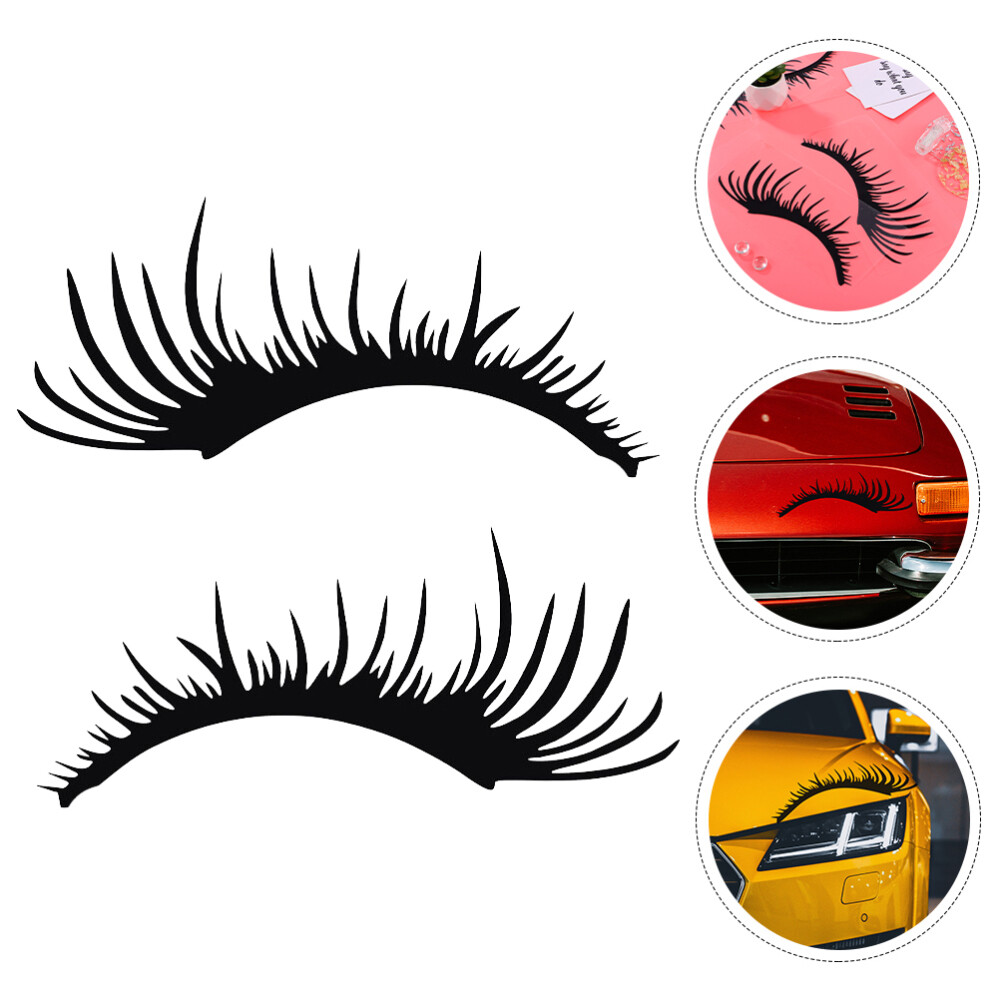 Car Eyelashes for Headlights Universal Bumper Stickers Cars Decor