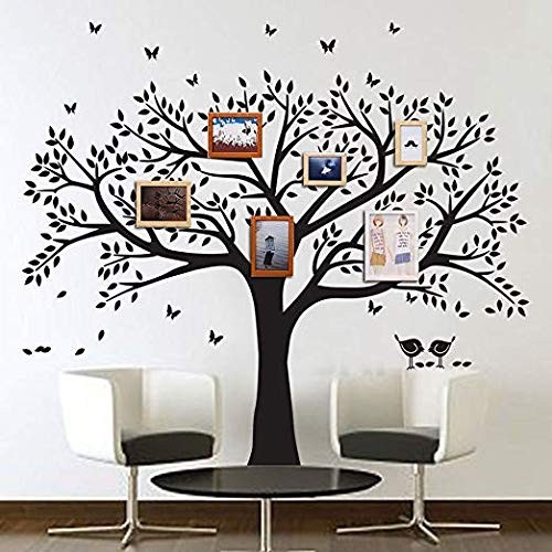 Giant Family Photo Tree Wall Decal Wall Sticker Vinyl Mural Art for Home Deco…