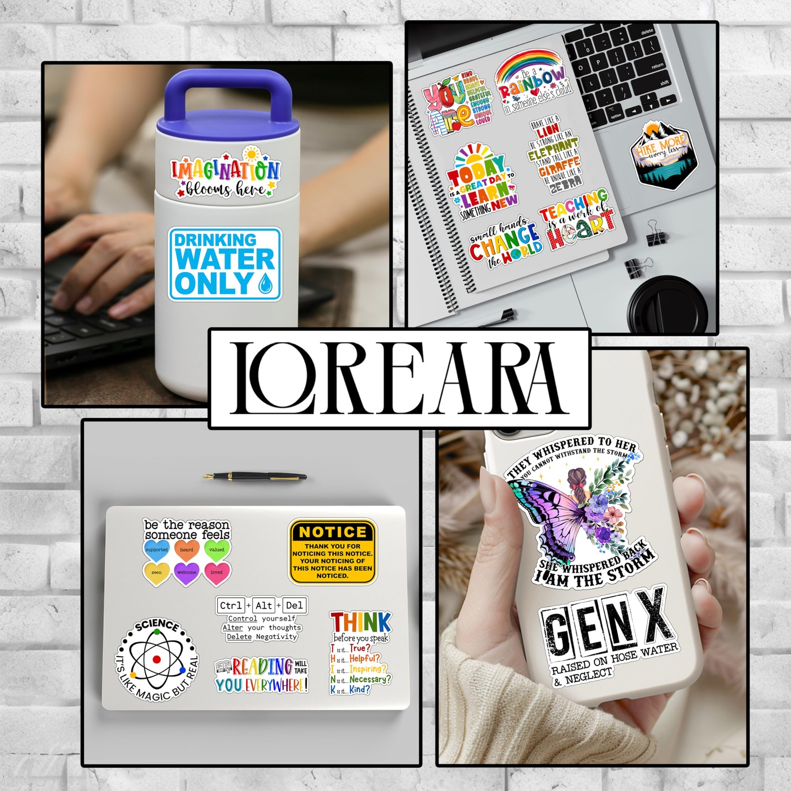 LOREARA Might Be Water Might Be Vodka Sticker 2.9×3 Inch