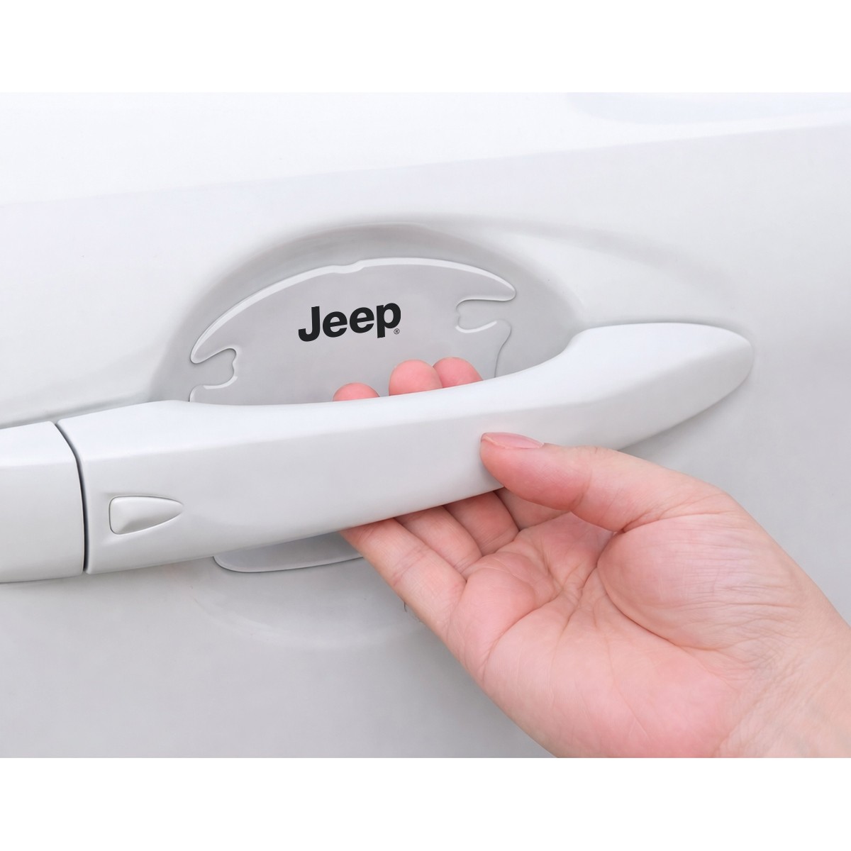 Jeep Universal Car Door Handle Cup Protector Clear Decal Sticker