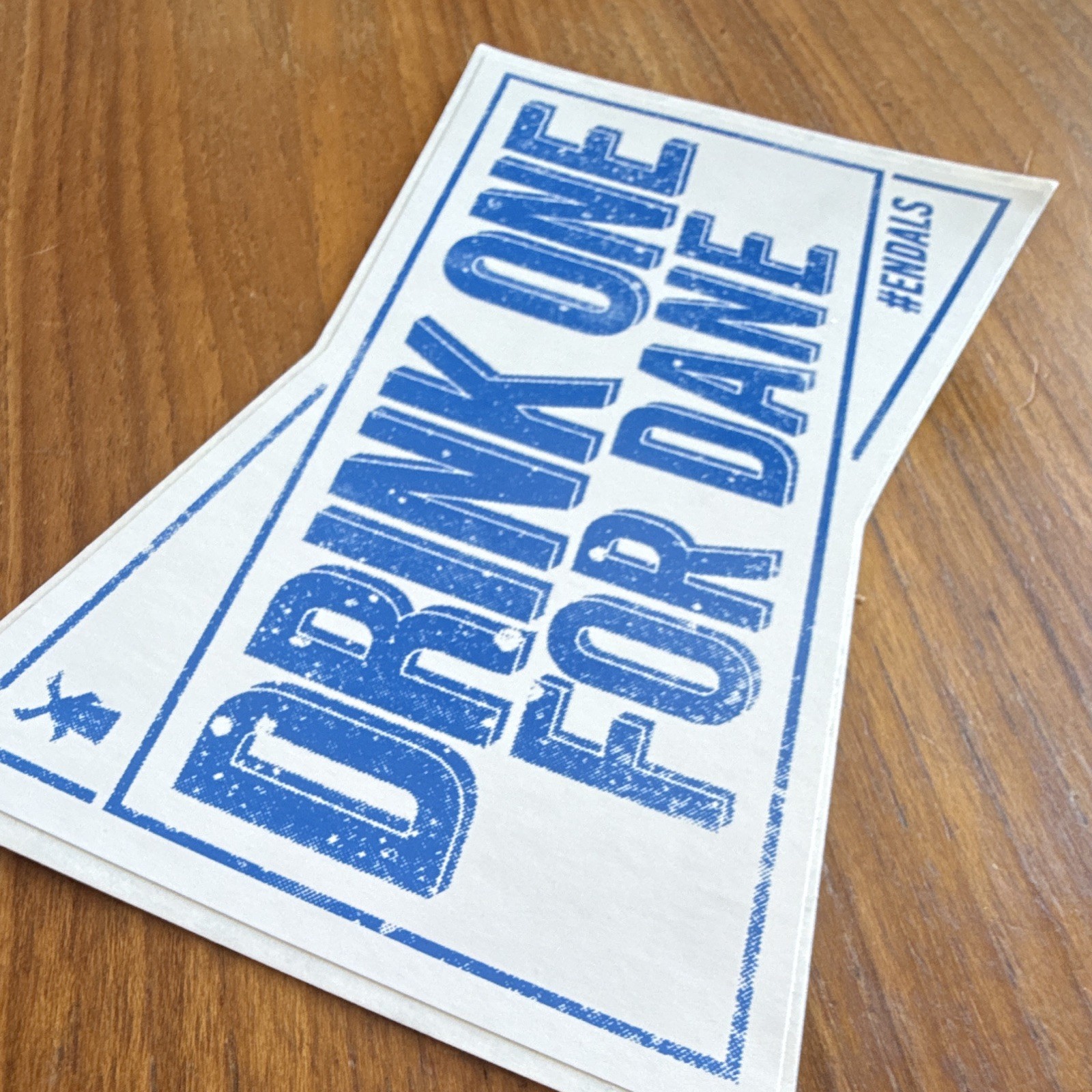 Dutch Bros Drink One for Dane Sticker/Decal White Blue May 2018