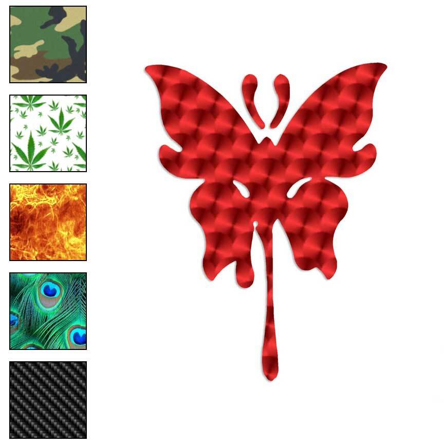 Butterfly Moth Art, Vinyl Decal Sticker, 40 Patterns & 3 Sizes, #134