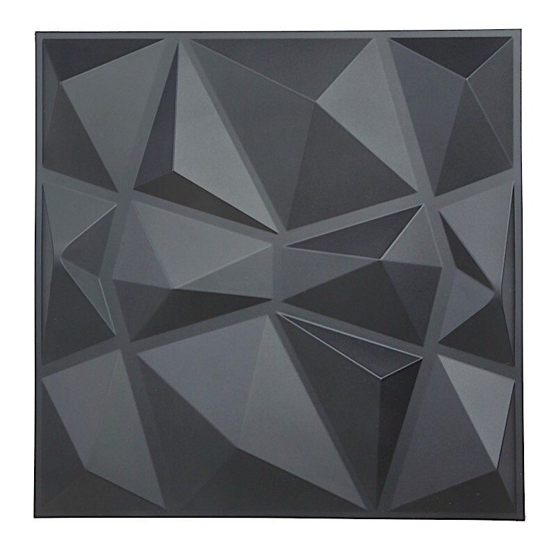 12 Matte 20×20 in Square 3D Diamond Textured PVC Stick On WALL PANELS Events