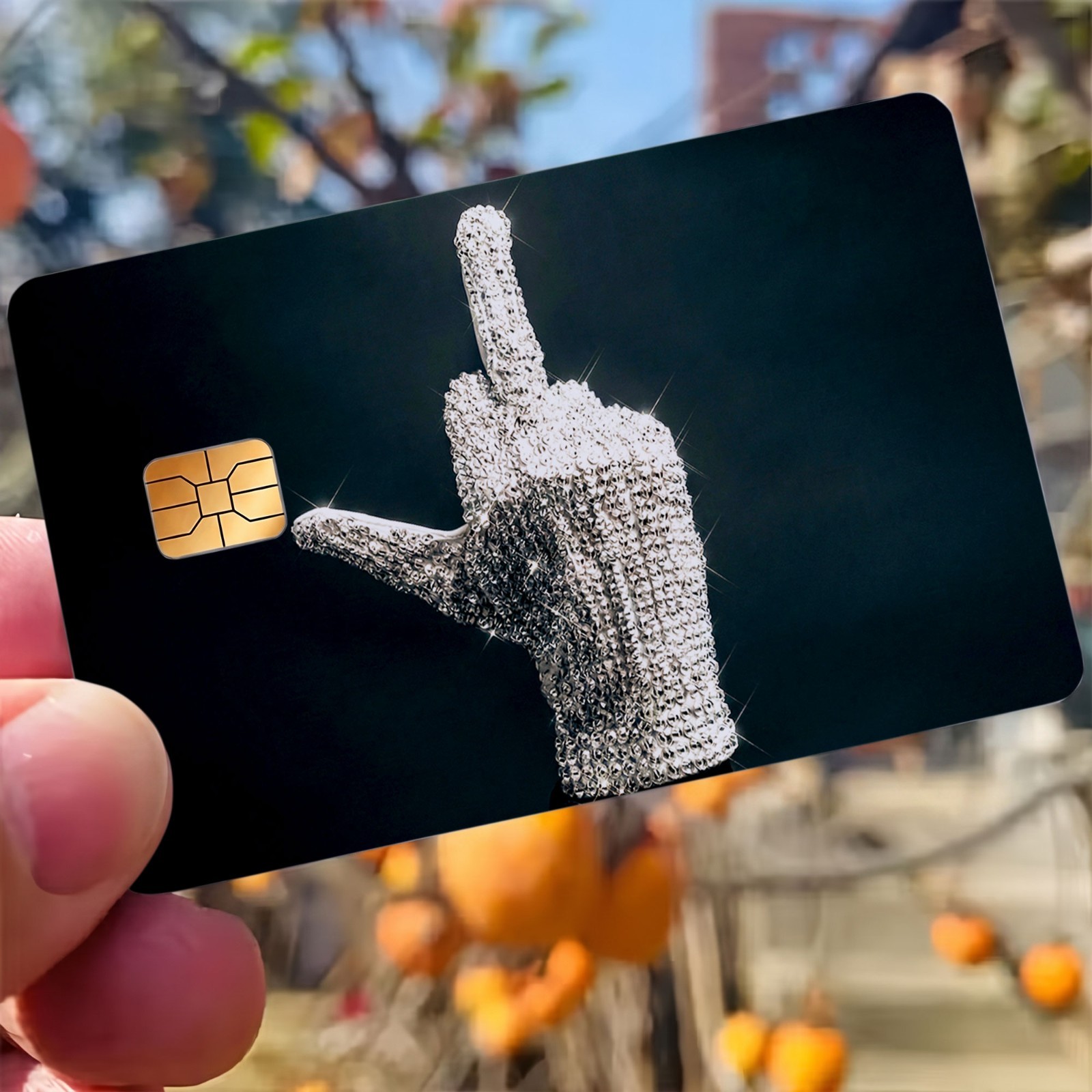 MJ Retro Card Skin Cover Pop Music Legend Credit Card Decal Wallet Accessory Gif