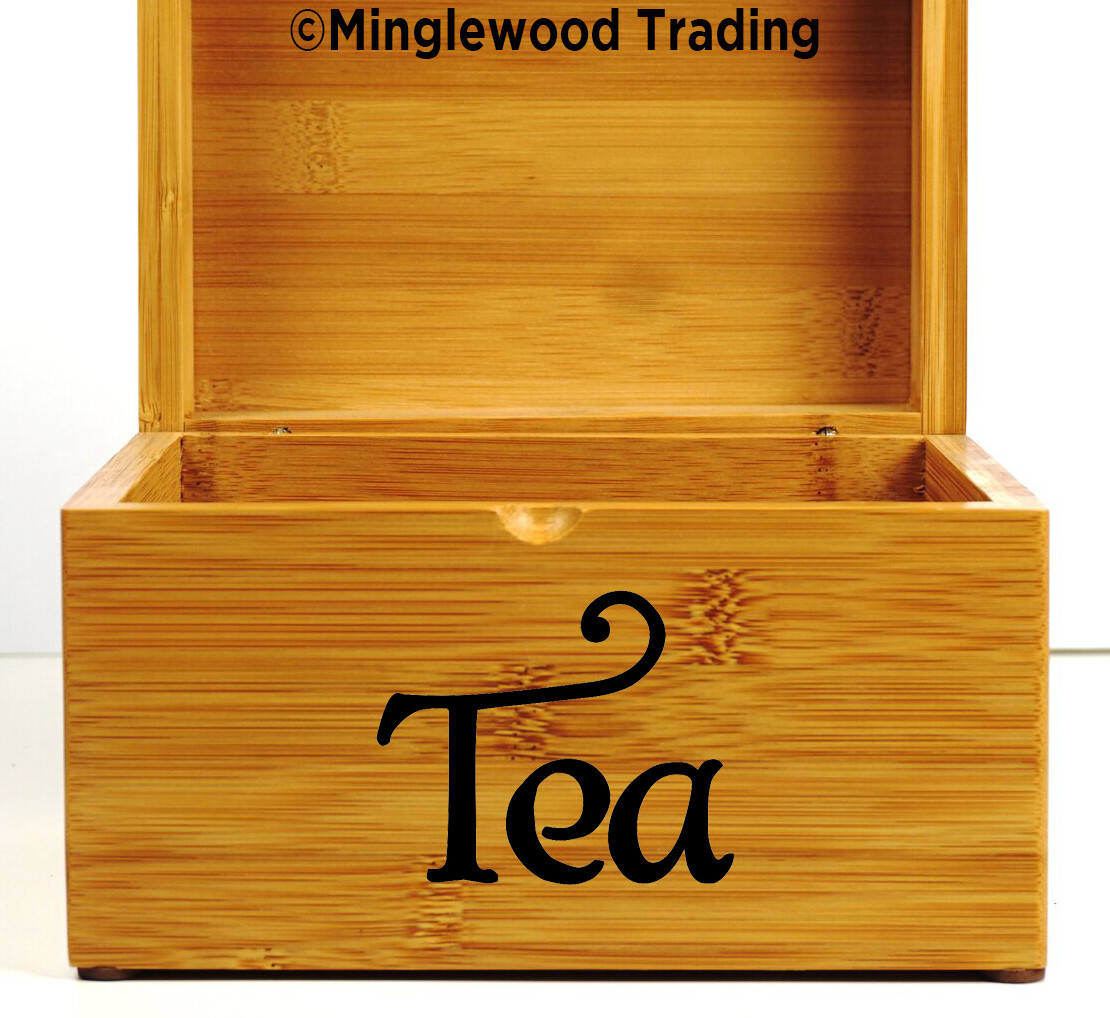 TEA Vinyl Sticker – Kitchen Organization Label – Die Cut Decal – Bags – Swash