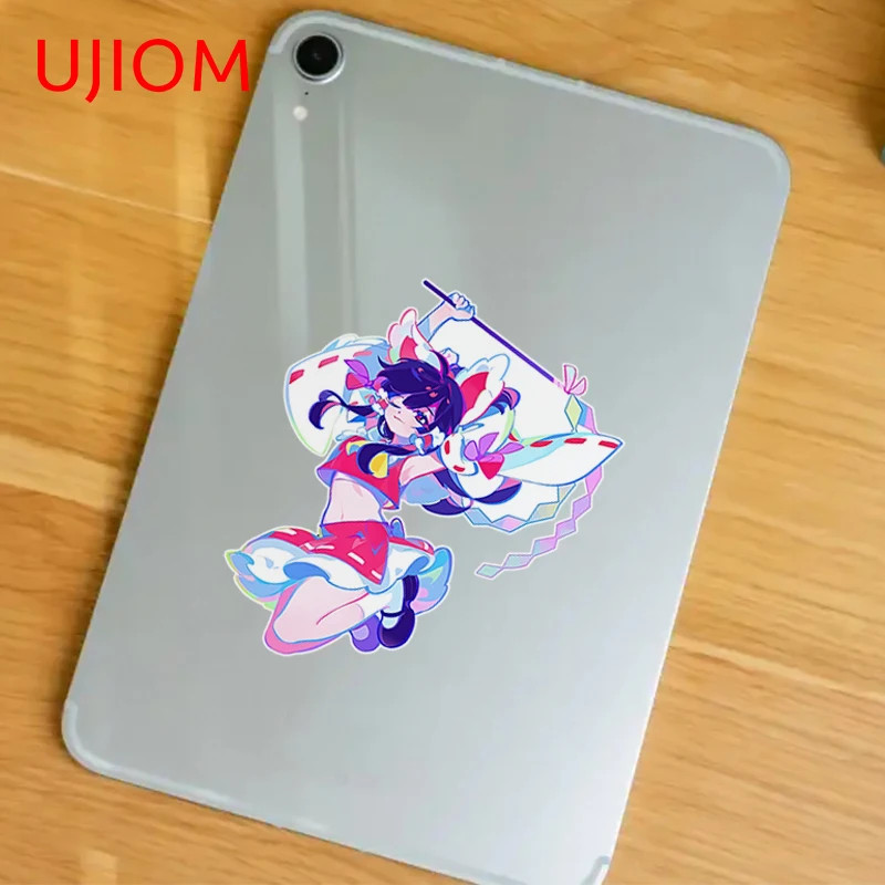 UJIOM Hakurei Reimu Wall Stickers Game Room Wallpapers Decals House Decoration