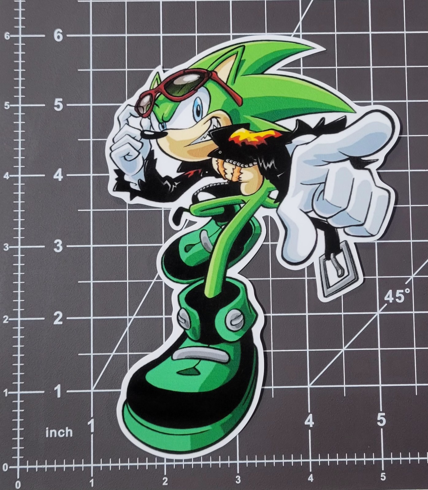 Sonic the Hedgehog Scourge The Hedgehog V1 Sticker 6"