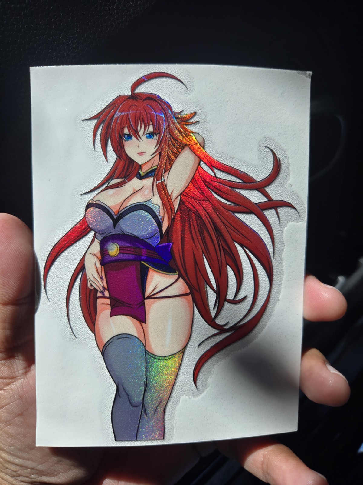 5" Spotholographic Weatherproof Waifu Vinyl Sticker Rias Gremory Dxd