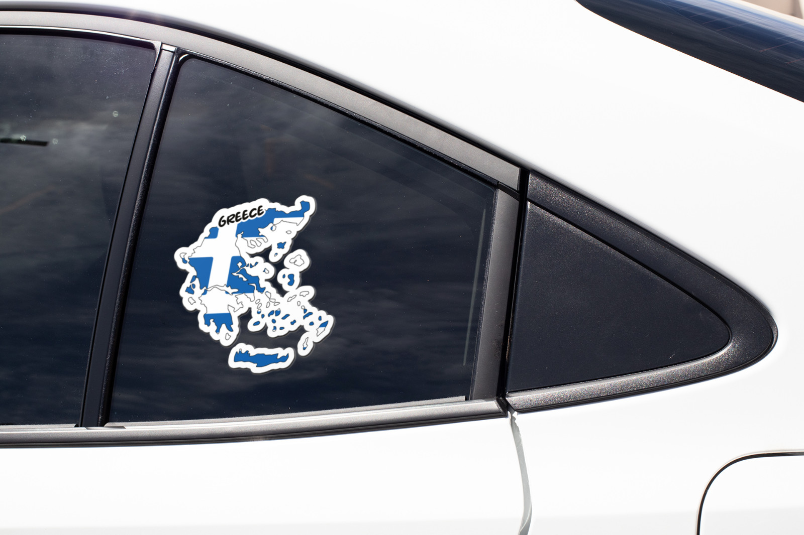 Greece Map Flag Sticker Decal