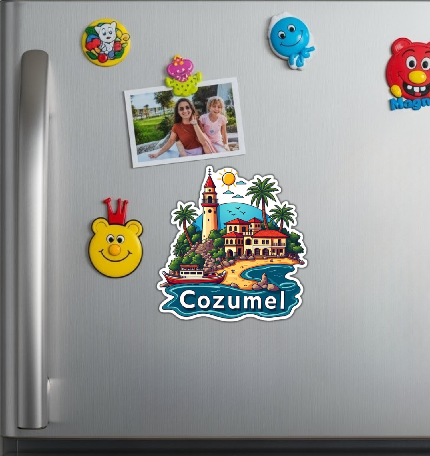 Cozumel Mexico Fridge Magnet or Laptop Sticker