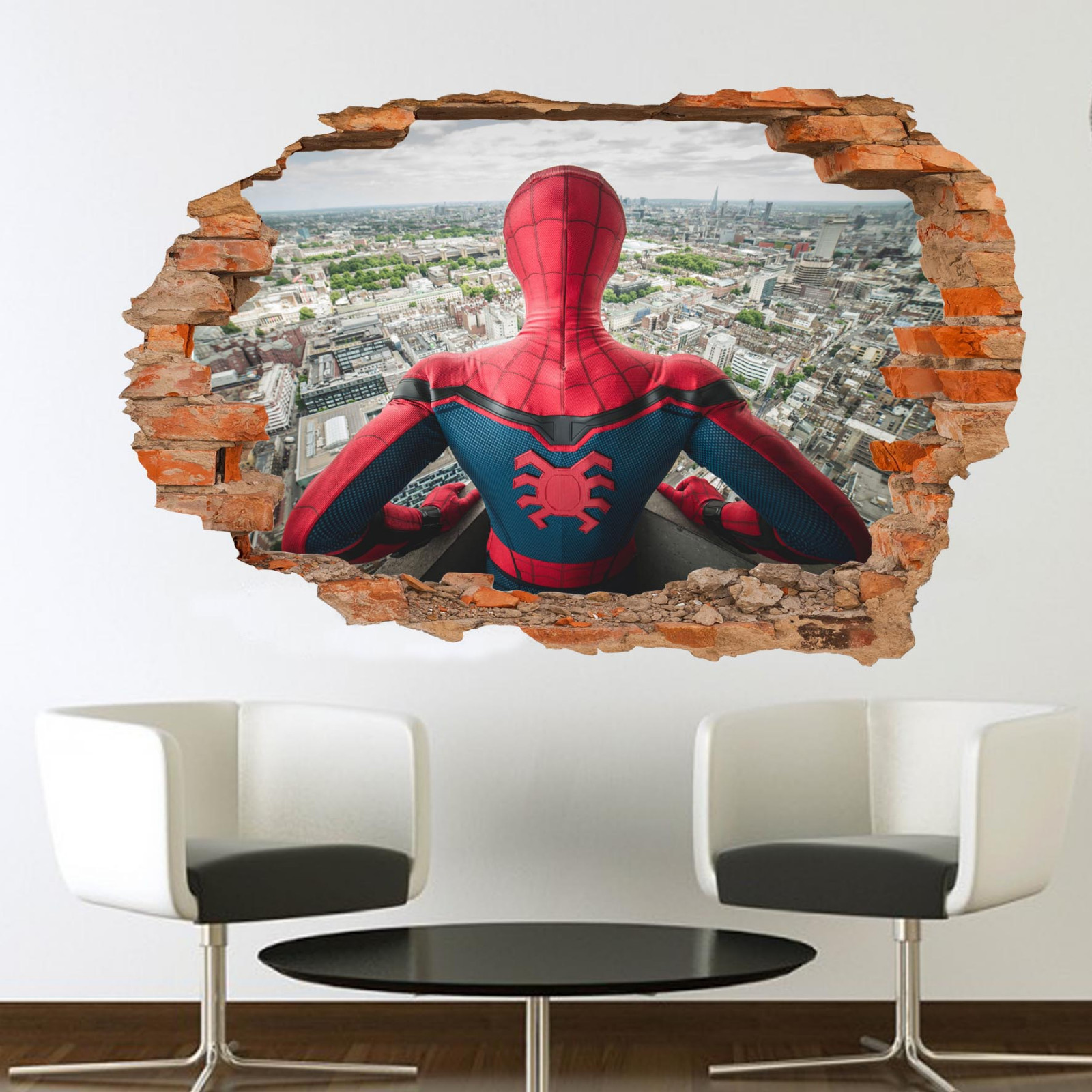 City Superhero Spiderman Wall Sticker Art Poster Mural Decal Kids Bedroom ST5