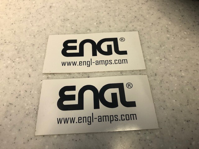 ENGL Guitar Amplifiers 2pc White Sticker Set