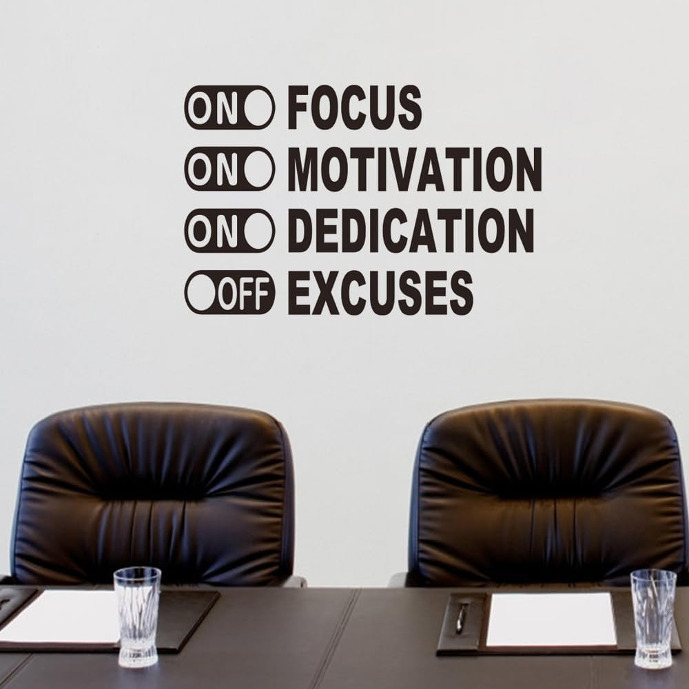 Inspirational Wall Decals, Gym Decor, Office Decals,Vinyl Art Motivational Quote