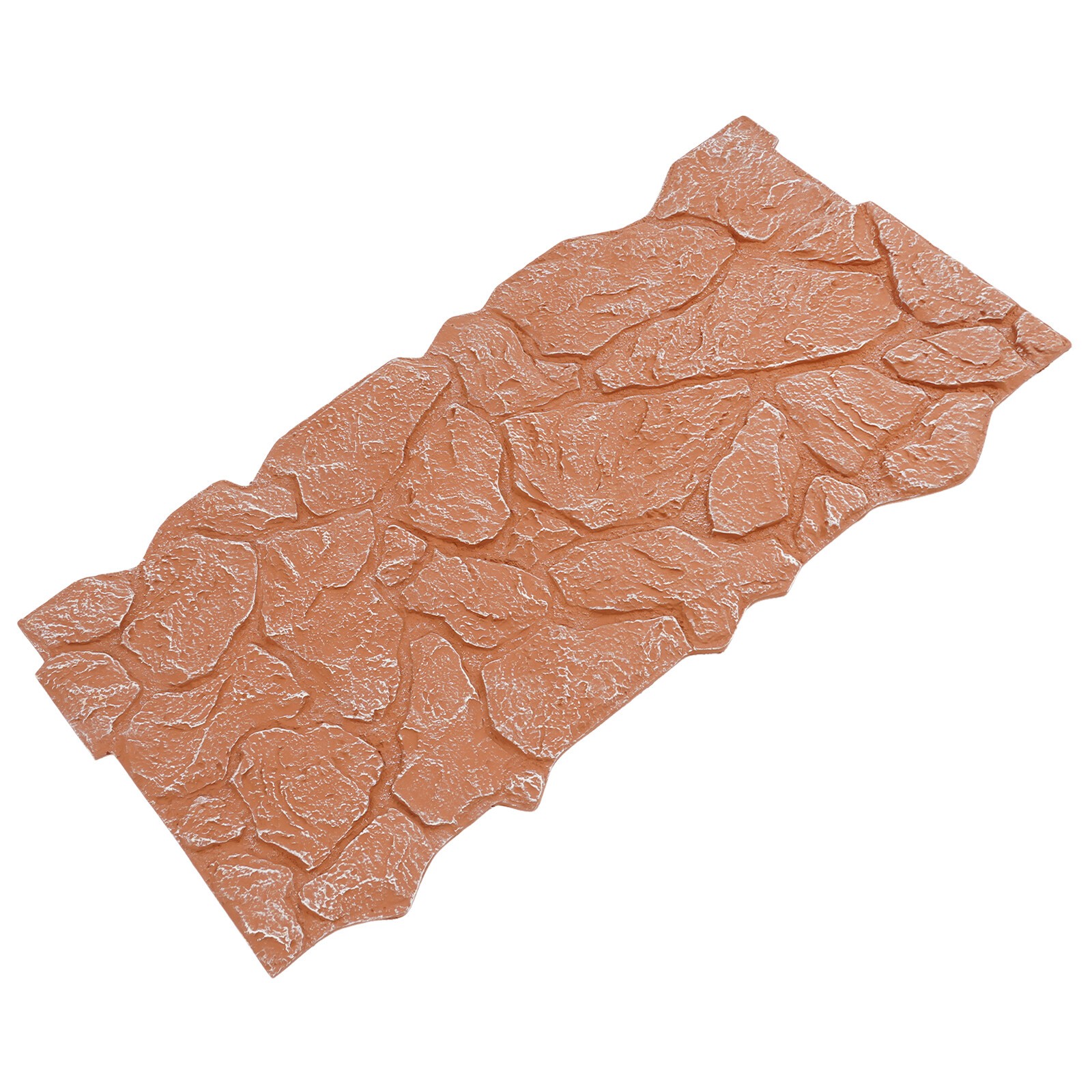 Faux Stone Wall Panel 3D Wall Panel for Interior Exterior Decor Reddish Brown