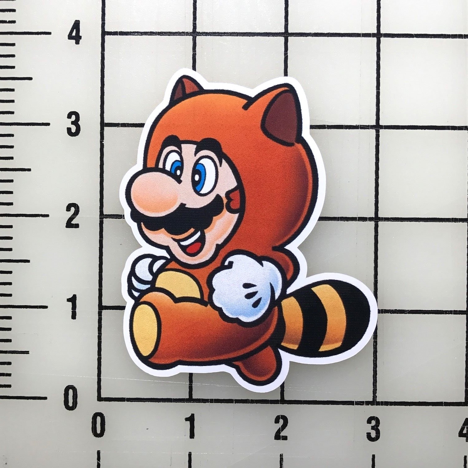 Mario Tanooki Suit 3.5" Wide Vinyl Decal Sticker BOGO
